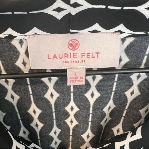 New Laurie Felt Cinched Front V-Neck Top | Size L - Picture 4 of 8